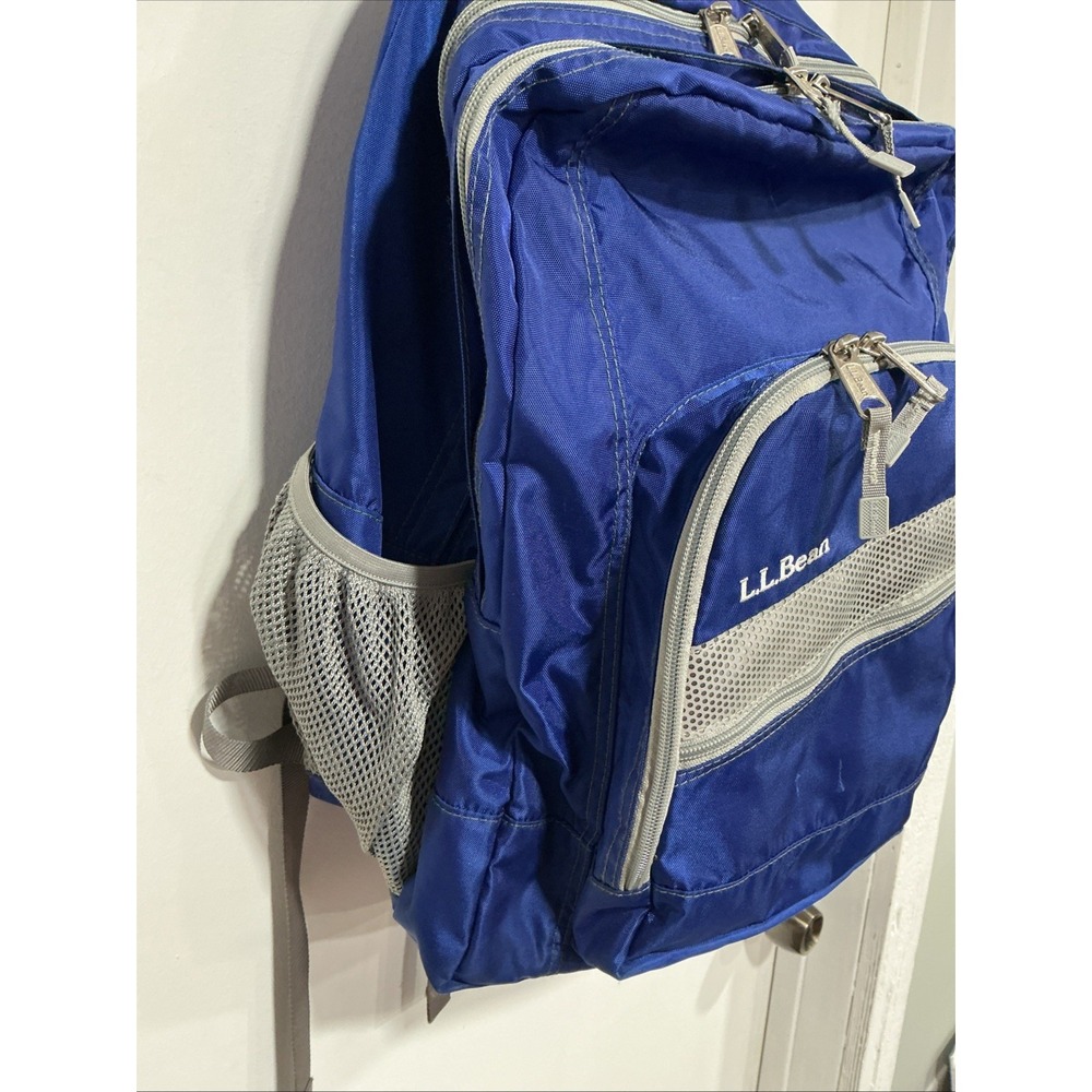 L.L. Bean Delux Book Backpack, 37L, Royal Blue, School, Travel, Work, XQ505191 - Picture 3 of 10